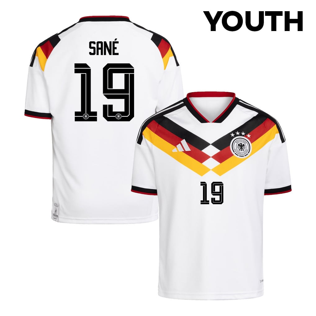 Leroy Sané 19 Youth Germany National Team 2026 Home Jersey - White