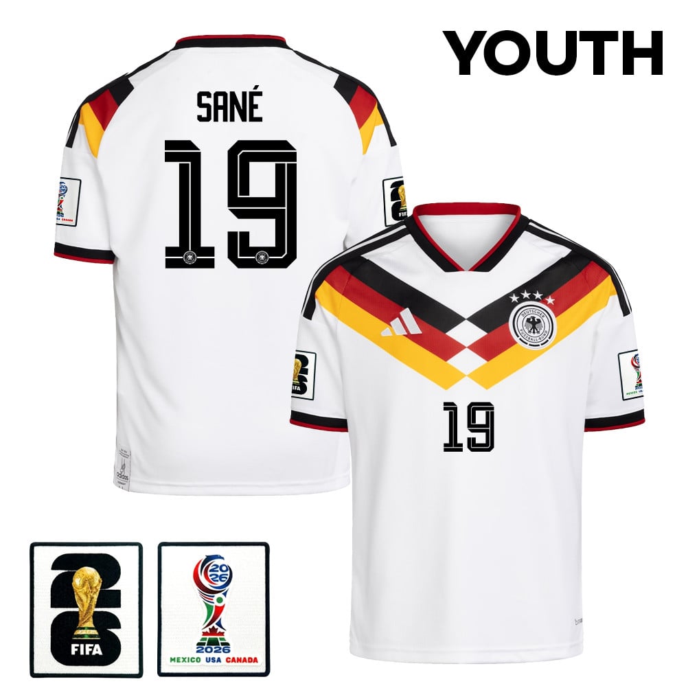 Leroy Sané 19 Youth Germany National Team 2026 Home Jersey - White