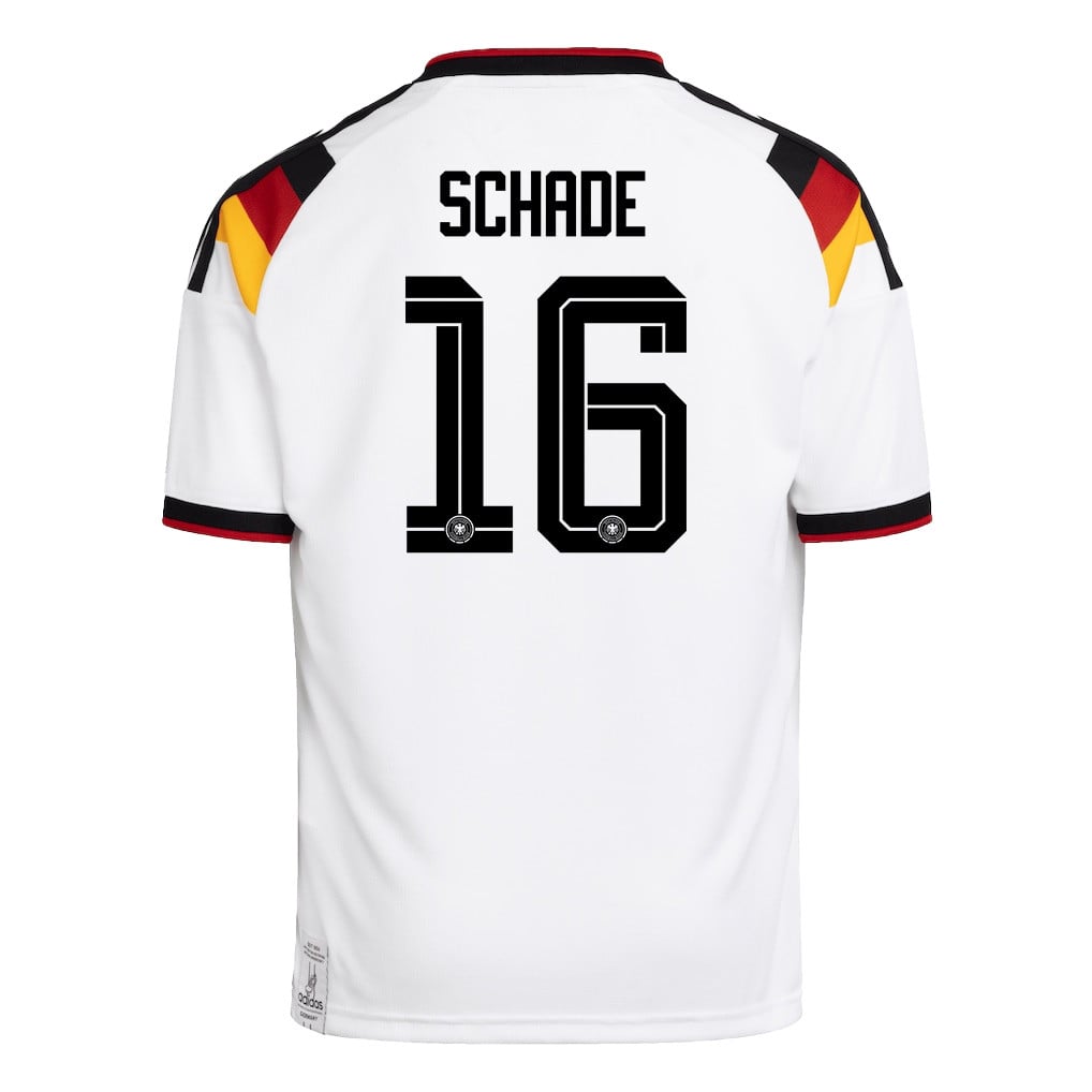 Kevin Schade 16 Youth Germany National Team 2026 Home Jersey - White