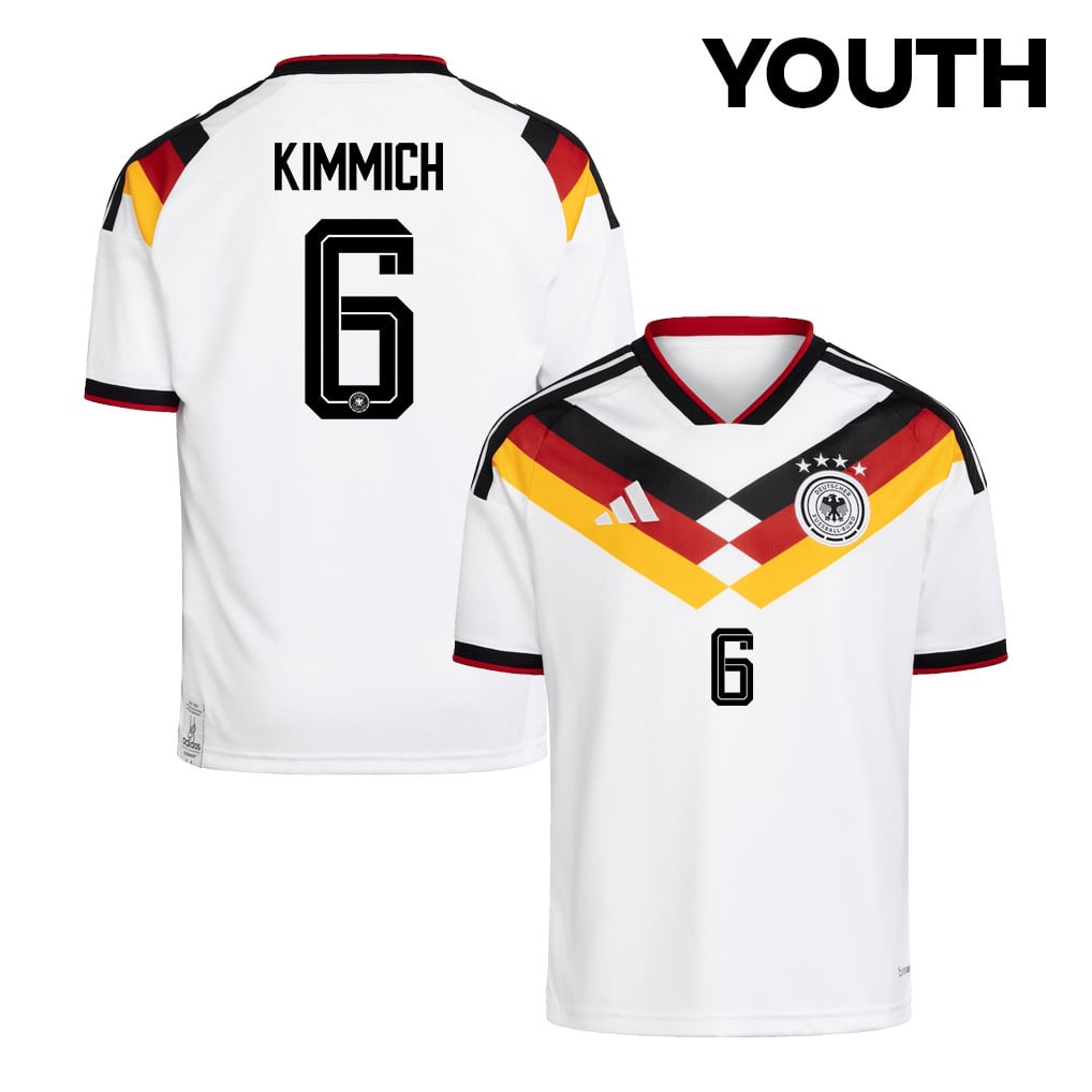 Joshua Kimmich 6 Youth Germany National Team 2026 Home Jersey - White