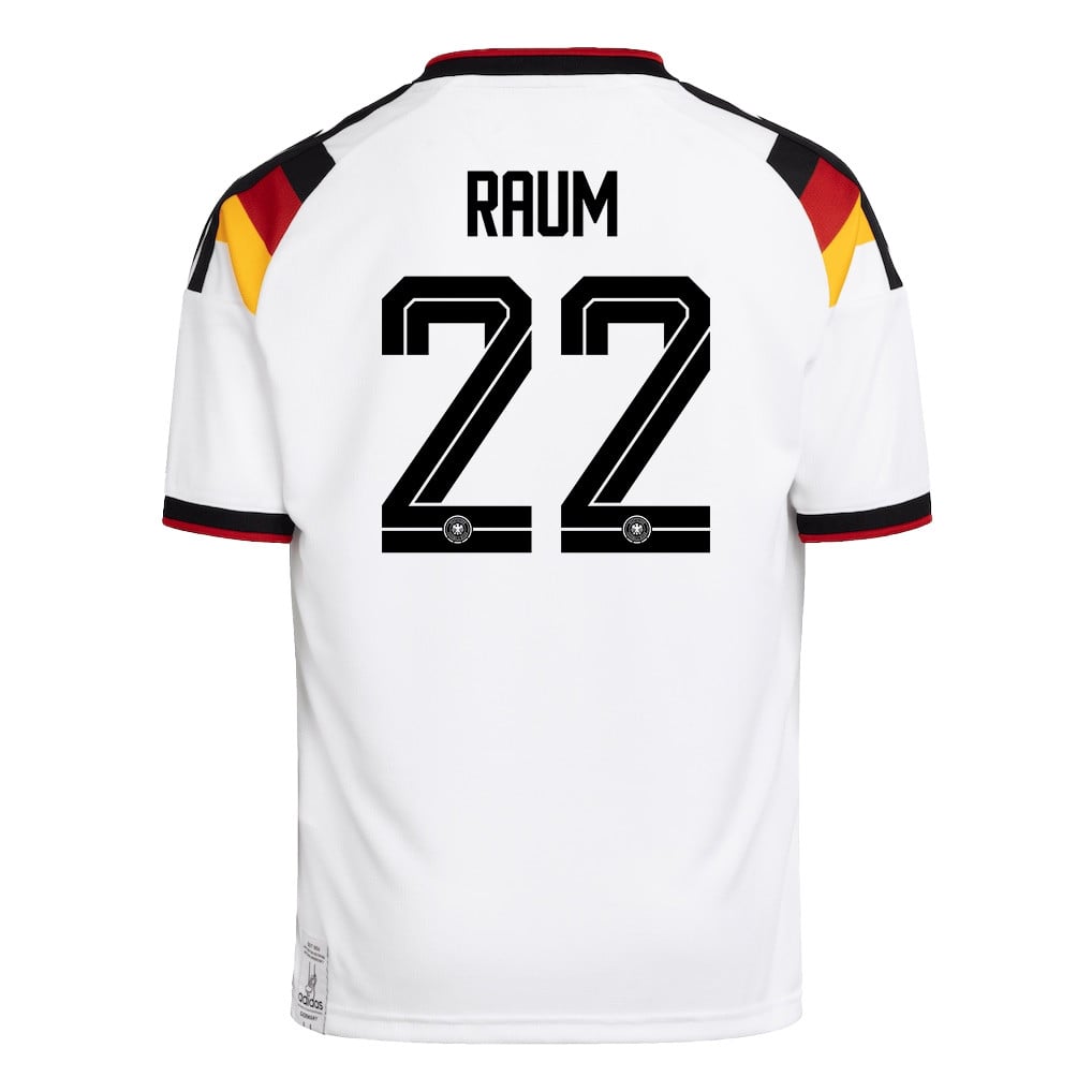 David Raum 22 Youth Germany National Team 2026 Home Jersey - White