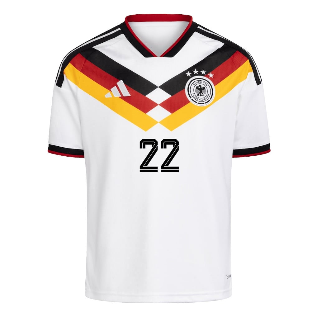 David Raum 22 Youth Germany National Team 2026 Home Jersey - White