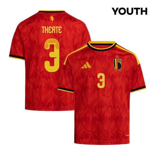Arthur Theate 3 Youth Belgium National Team 2026 Home Jersey - Red