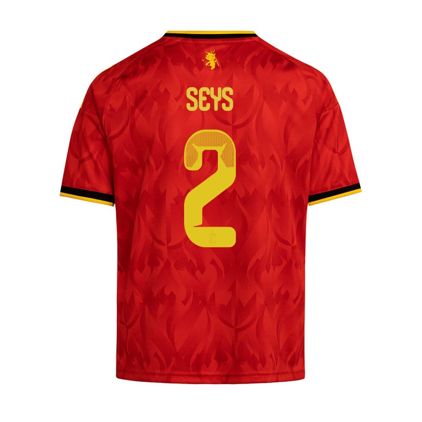 Joaquin Seys 2 Youth Belgium National Team 2026 Home Jersey - Red