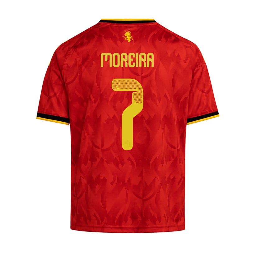 Diego Moreira 7 Youth Belgium National Team 2026 Home Jersey - Red