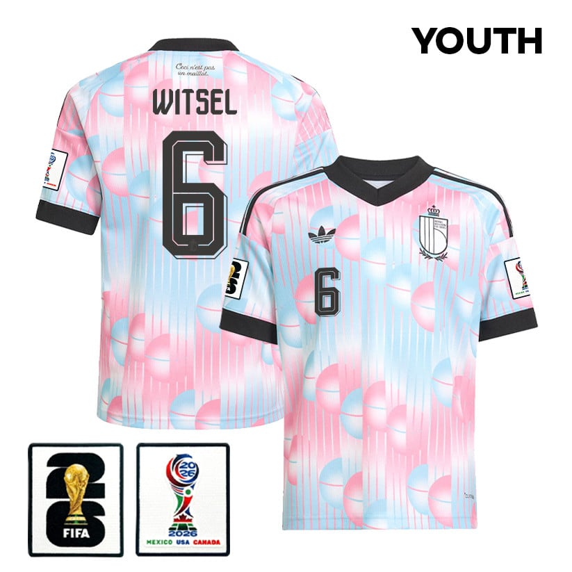 Axel Witsel 6 Youth Belgium National Team 2026 Away Jersey - Light Blue