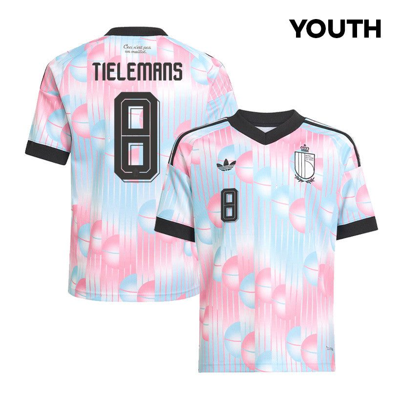 Youri Tielemans 8 Youth Belgium National Team 2026 Away Jersey - Light Blue