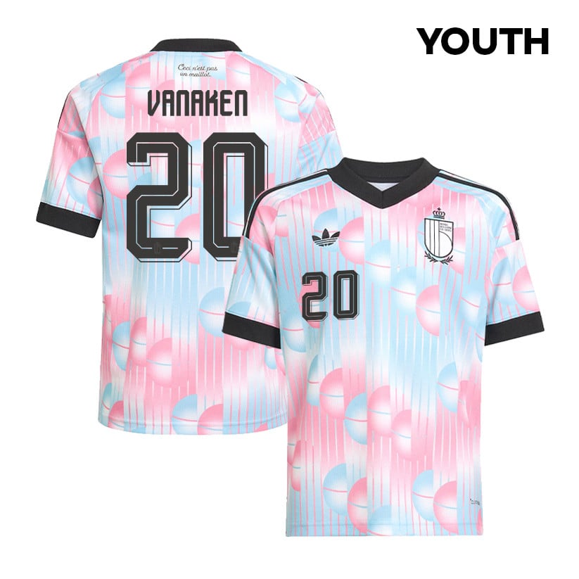 Hans Vanaken 20 Youth Belgium National Team 2026 Away Jersey - Light Blue