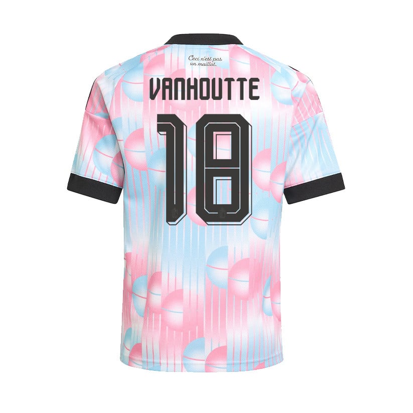 Charles Vanhoutte 18 Youth Belgium National Team 2026 Away Jersey - Light Blue