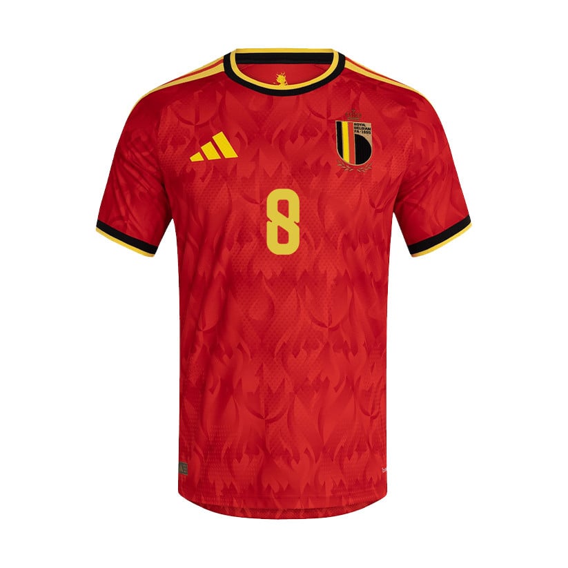 Youri Tielemans 8 Belgium National Team 2026 Home Jersey - Red, Men