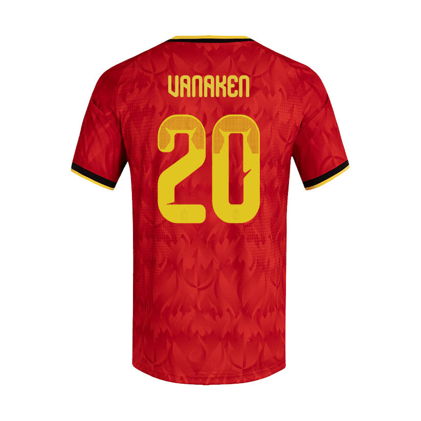 Hans Vanaken 20 Belgium National Team 2026 x World Cup Patch Home Jersey - Red, Men