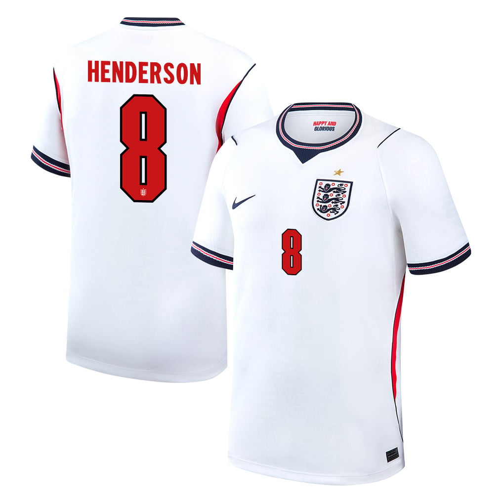 Jordan Henderson 8 England National Team 2026 Home Jersey - White, Men
