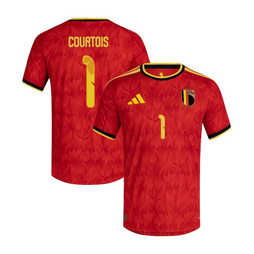 Thibaut Courtois 1 Belgium National Team 2026 Home Jersey - Red, Men