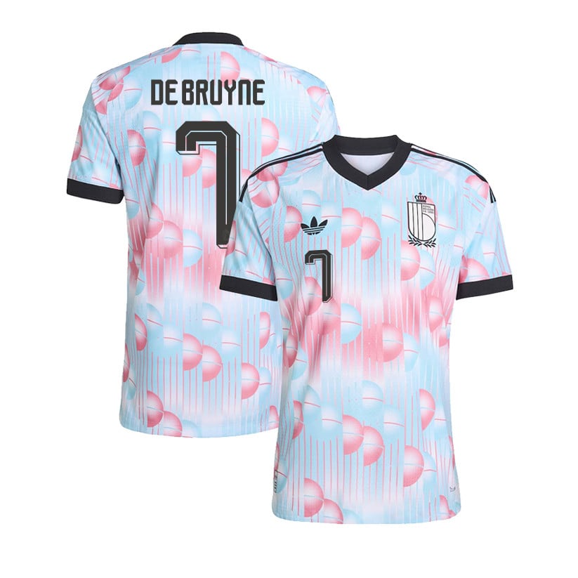 Kevin De Bruyne 7 Belgium National Team 2026 Away Jersey - Light Blue, Men
