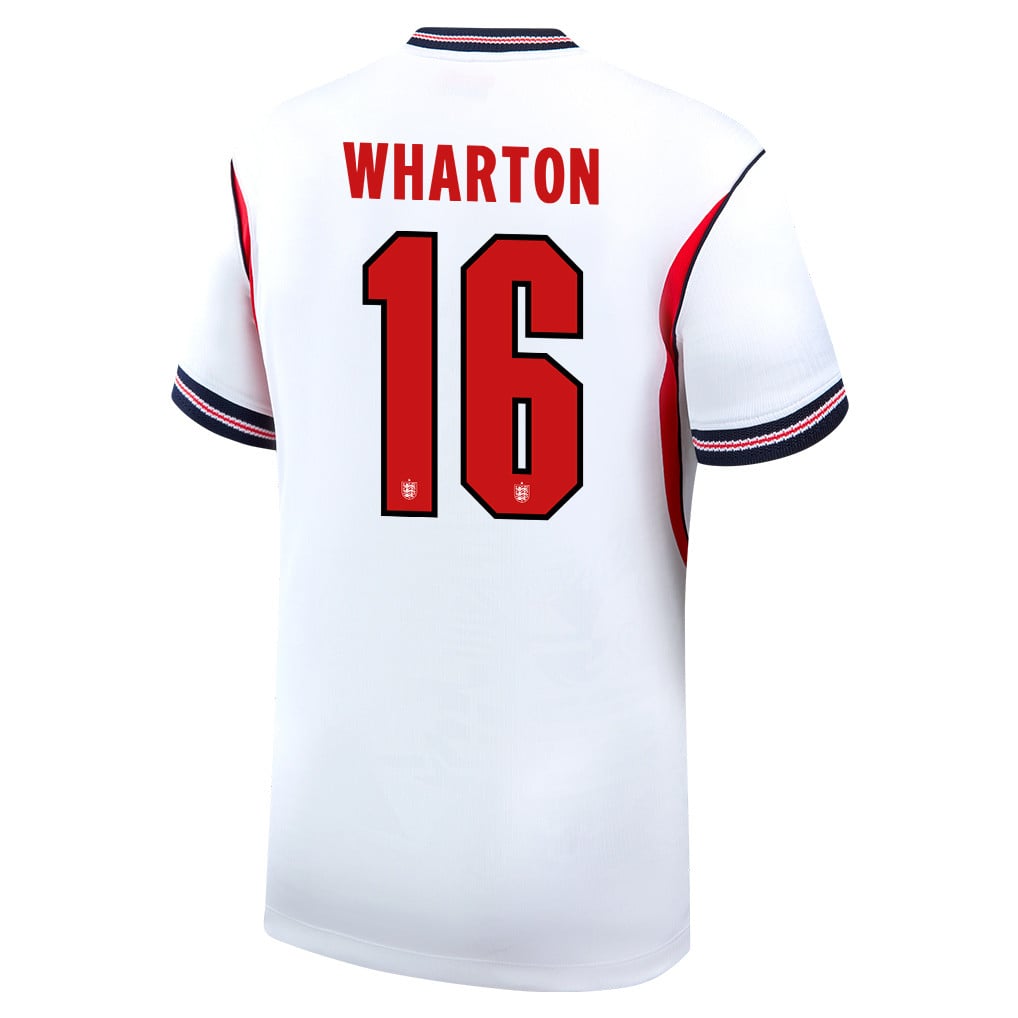 Adam Wharton 16 England National Team 2026 Home Jersey - White, Men