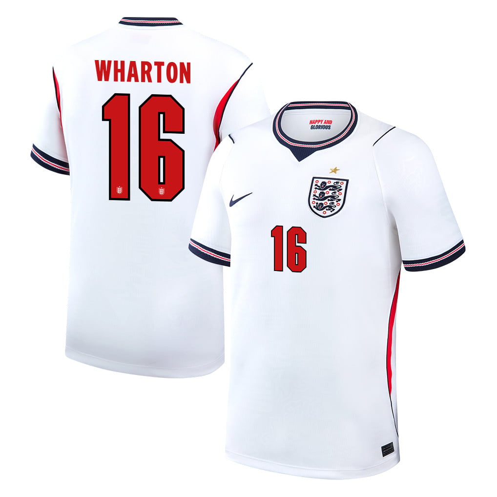 Adam Wharton 16 England National Team 2026 Home Jersey - White, Men