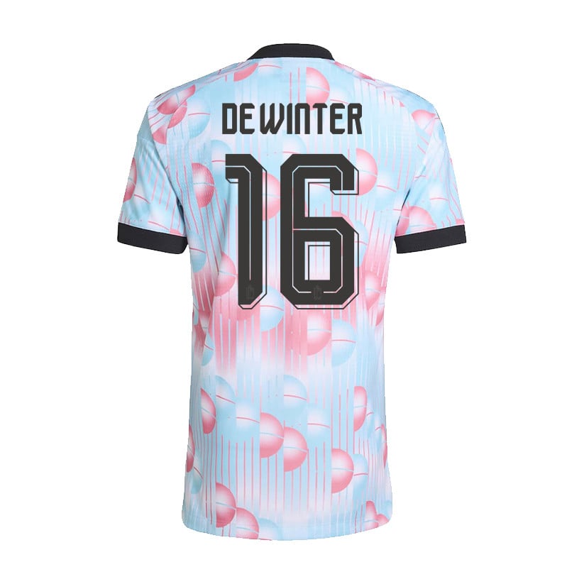 Koni De Winter 16 Belgium National Team 2026 Away Jersey - Light Blue, Men