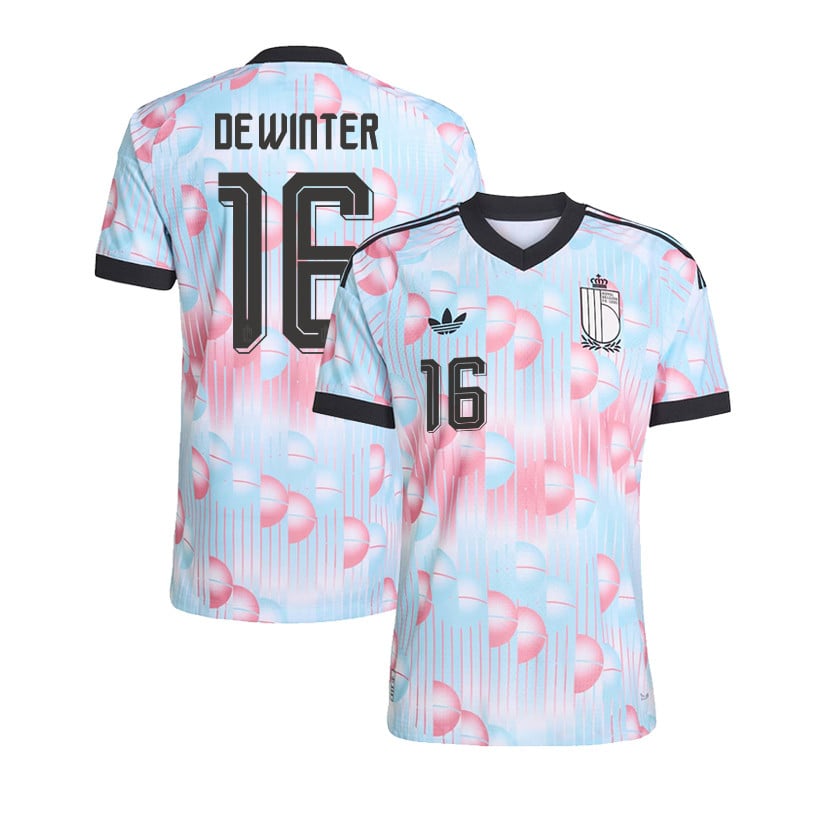 Koni De Winter 16 Belgium National Team 2026 Away Jersey - Light Blue, Men