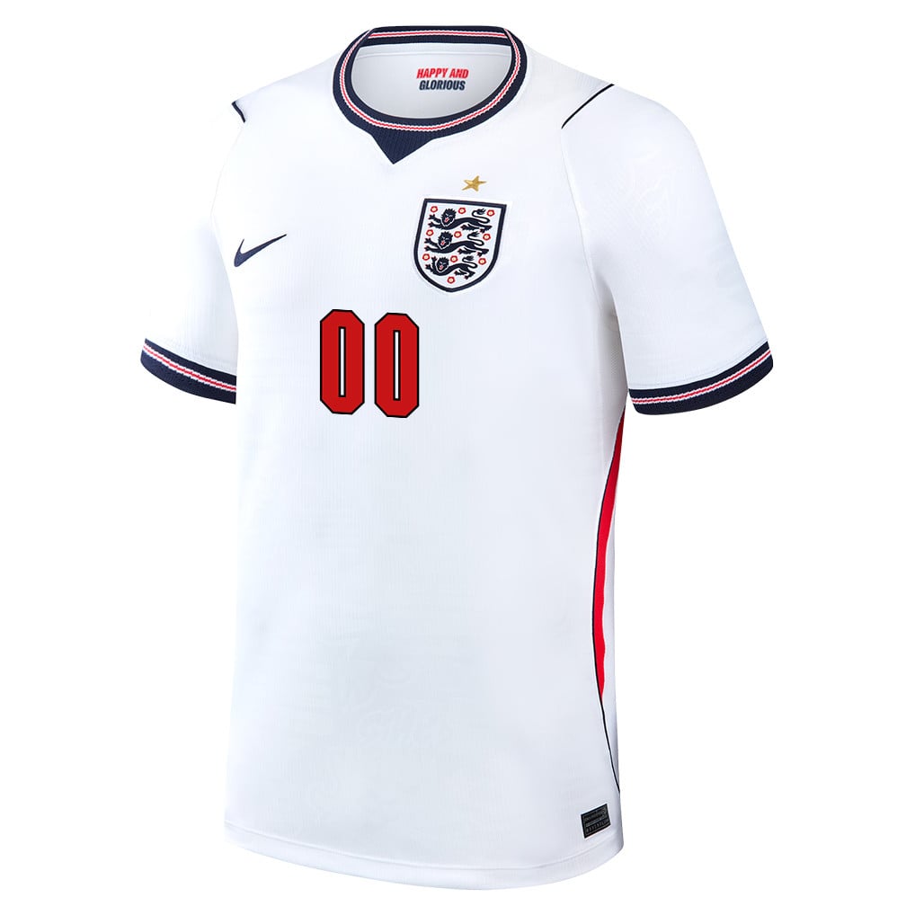 England National Team 2026 x World Cup Patch Home Jersey - Personalized - White, Men