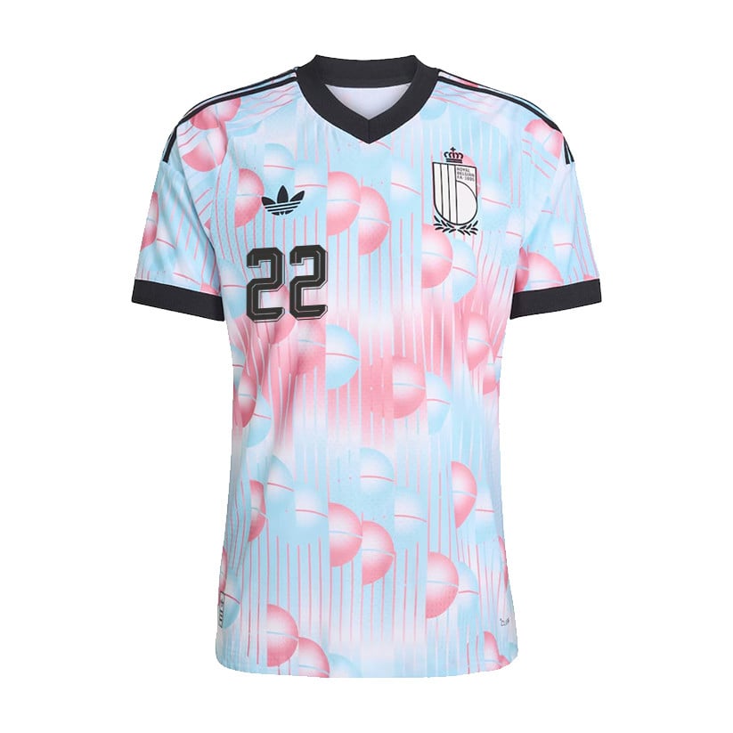 Alexis Saelemaekers 22 Belgium National Team 2026 Away Jersey - Light Blue, Men