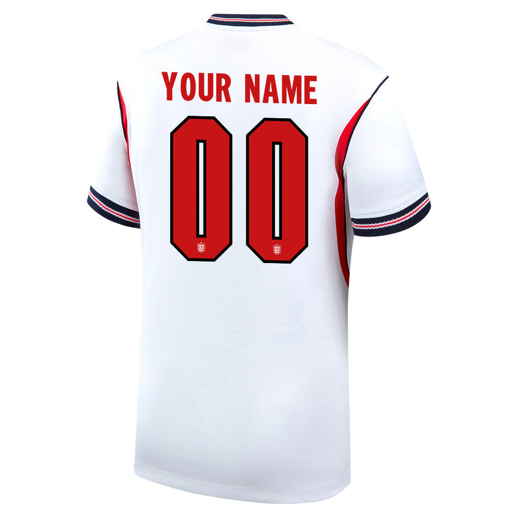 England National Team 2026 Home Jersey - Personalized - White, Men