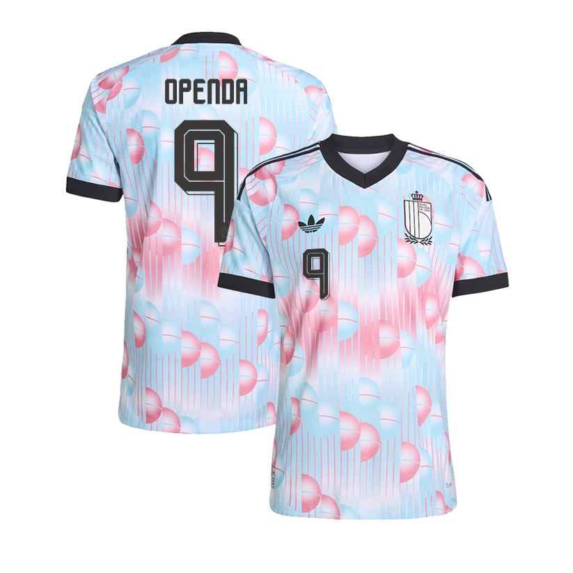 Loïs Openda 9 Belgium National Team 2026 Away Jersey - Light Blue, Men