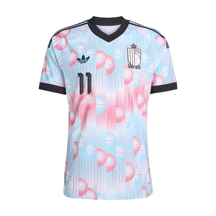 Jérémy Doku 11 Belgium National Team 2026 Away Jersey - Light Blue, Men