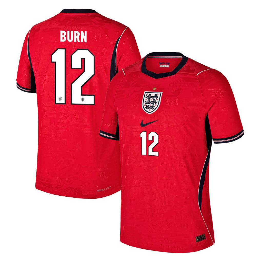 Dan Burn 12 England National Team 2026 Away Jersey - Red, Men