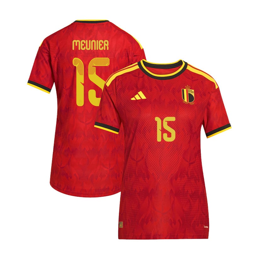 Thomas Meunier 15 Women's Belgium National Team 2026 Home Jersey - Red