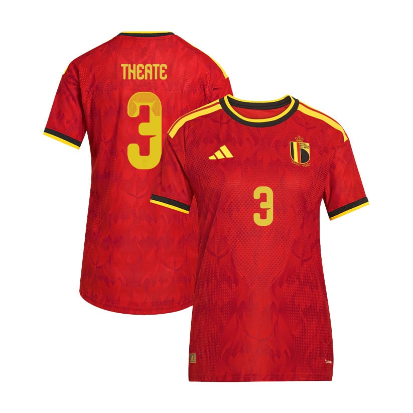 Arthur Theate 3 Women's Belgium National Team 2026 Home Jersey - Red