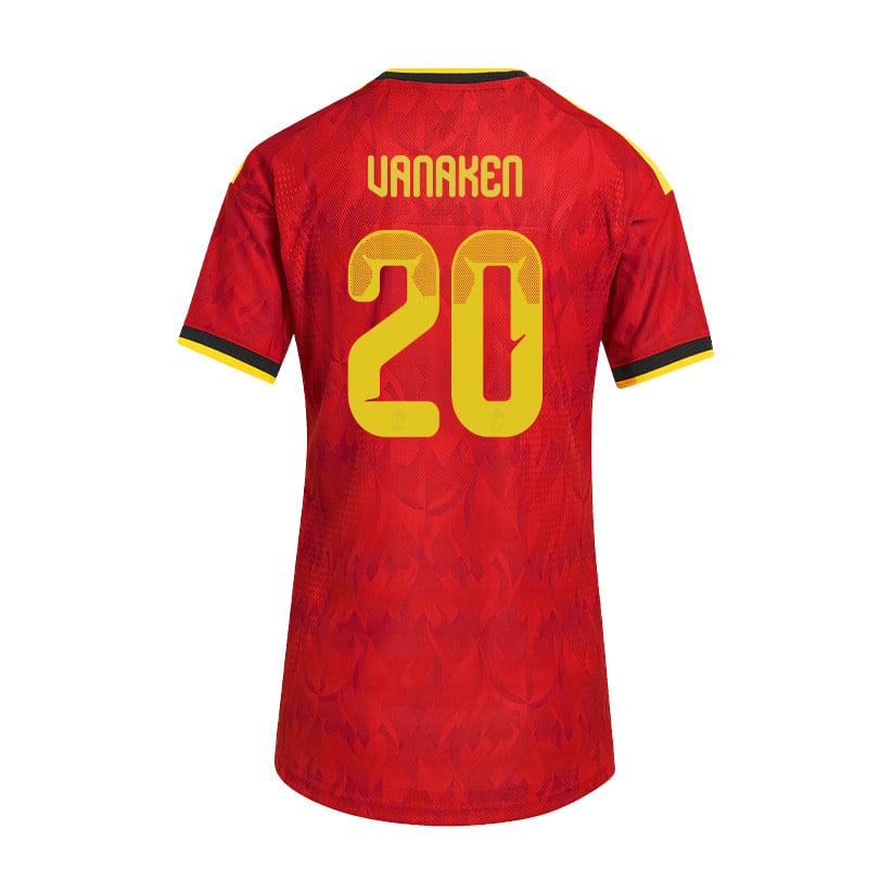 Hans Vanaken 20 Women's Belgium National Team 2026 Home Jersey - Red