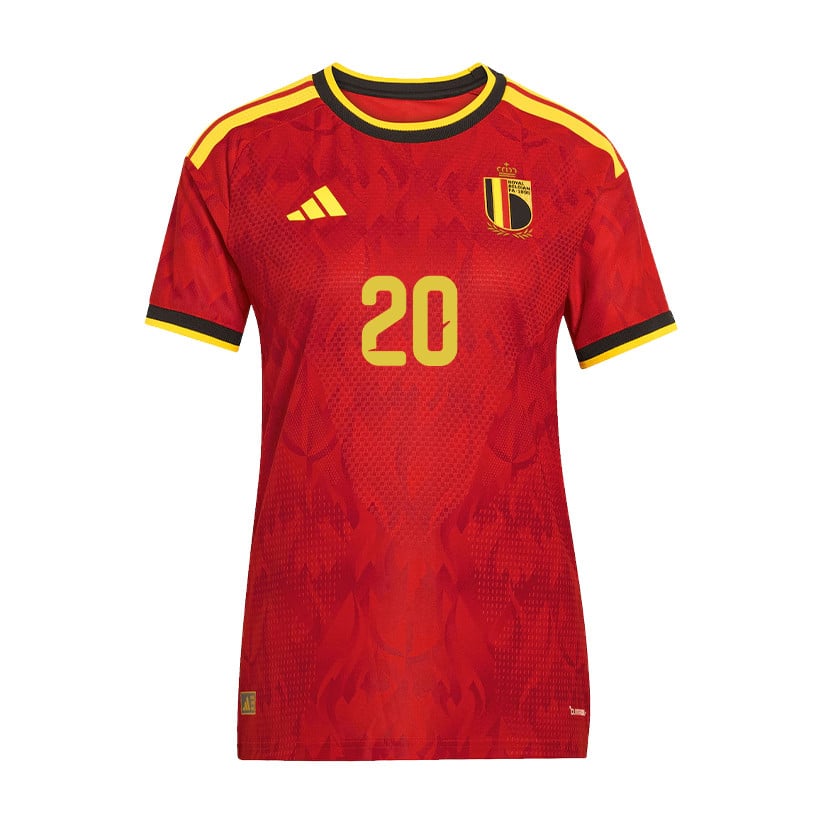 Hans Vanaken 20 Women's Belgium National Team 2026 Home Jersey - Red