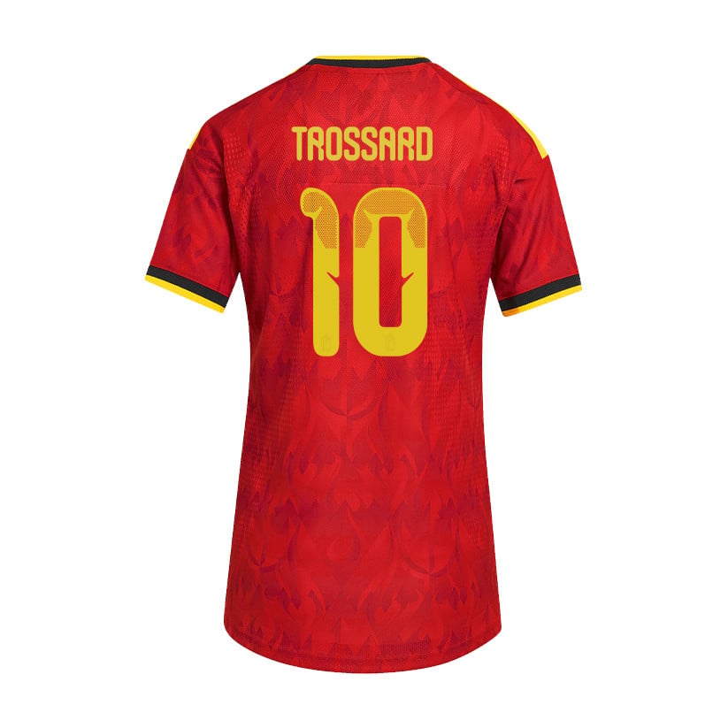 Leandro Trossard 10 Women's Belgium National Team 2026 Home Jersey - Red