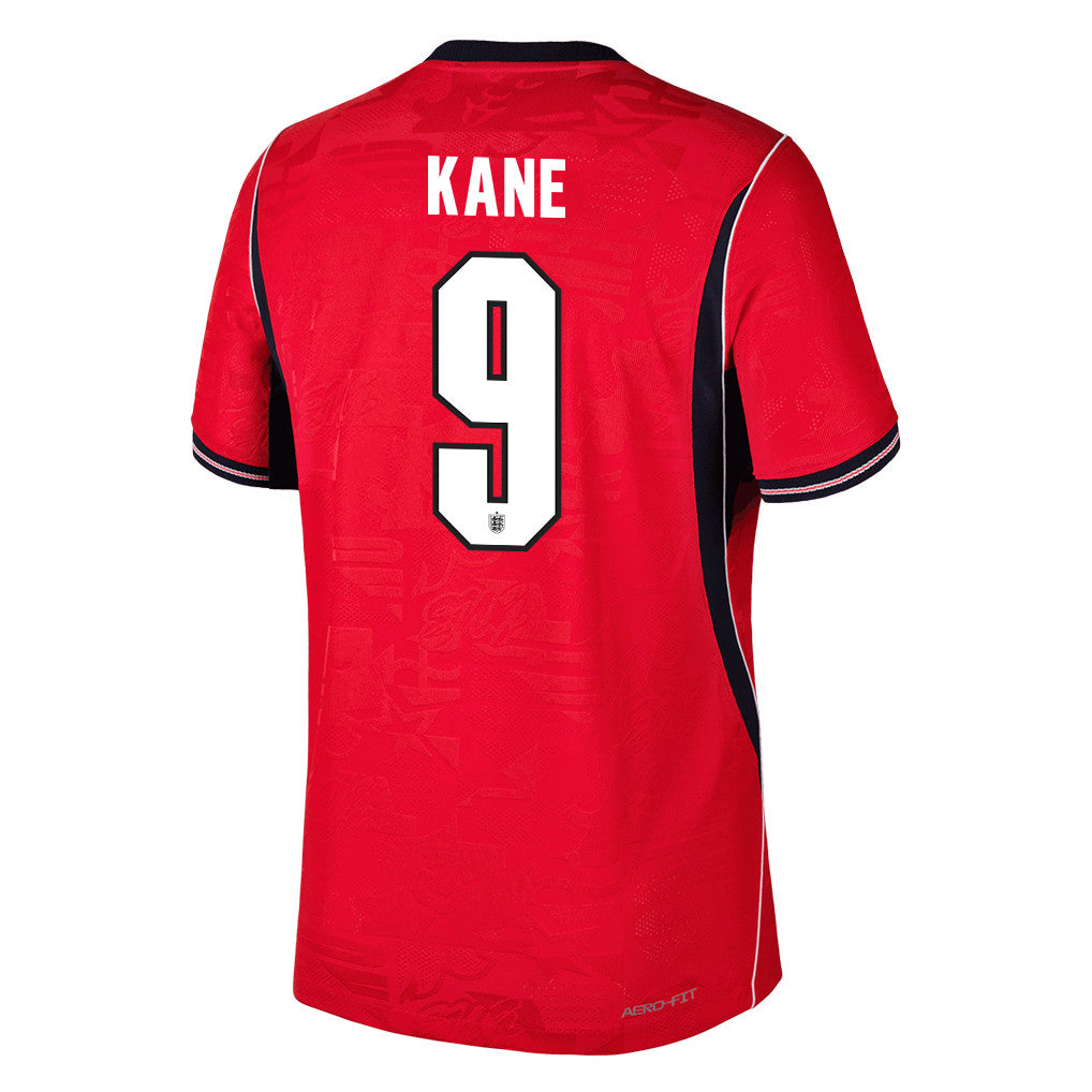 Harry Kane 9 England National Team 2026 Away Jersey - Red, Men