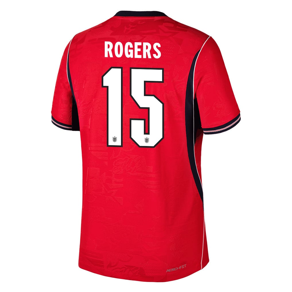 Morgan Rogers 15 England National Team 2026 Away Jersey - Red, Men