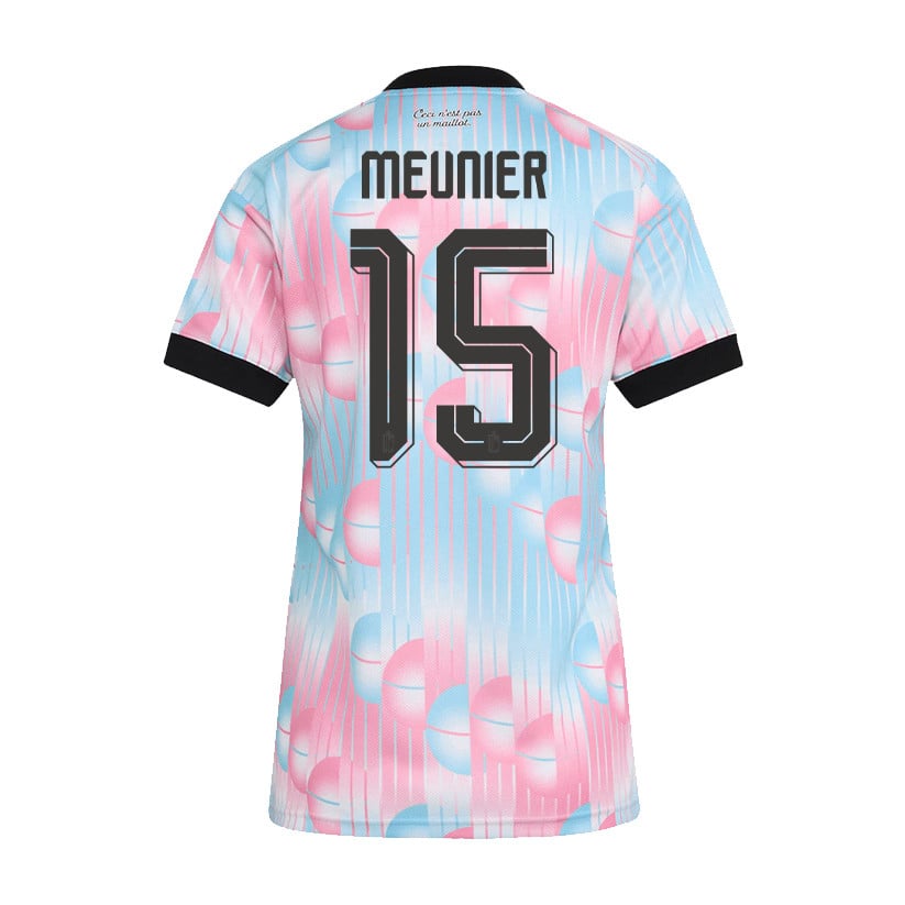 Thomas Meunier 15 Women's Belgium National Team 2026 Away Jersey - Light Blue