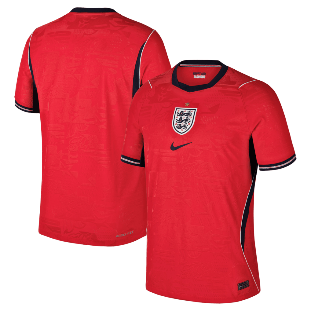 England National Team 2026 Away Jersey - Red, Men