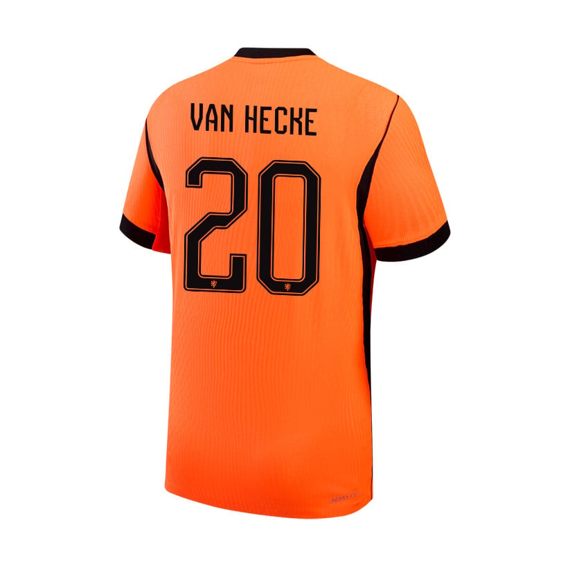 Jan Paul van Hecke 20 Netherlands National Team 2026 x World Cup Patch Home Jersey - Orange, Men