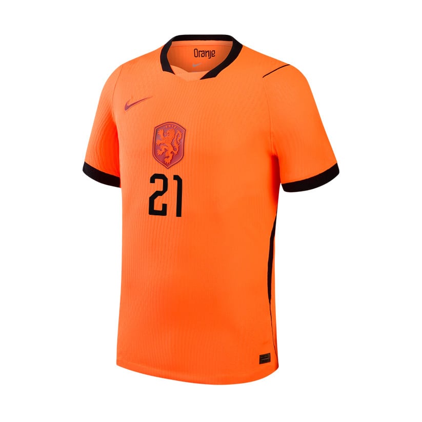 Frenkie de Jong 21 Netherlands National Team 2026 Home Jersey - Orange, Men