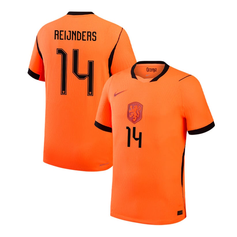 Tijjani Reijnders 14 Netherlands National Team 2026 Home Jersey - Orange, Men