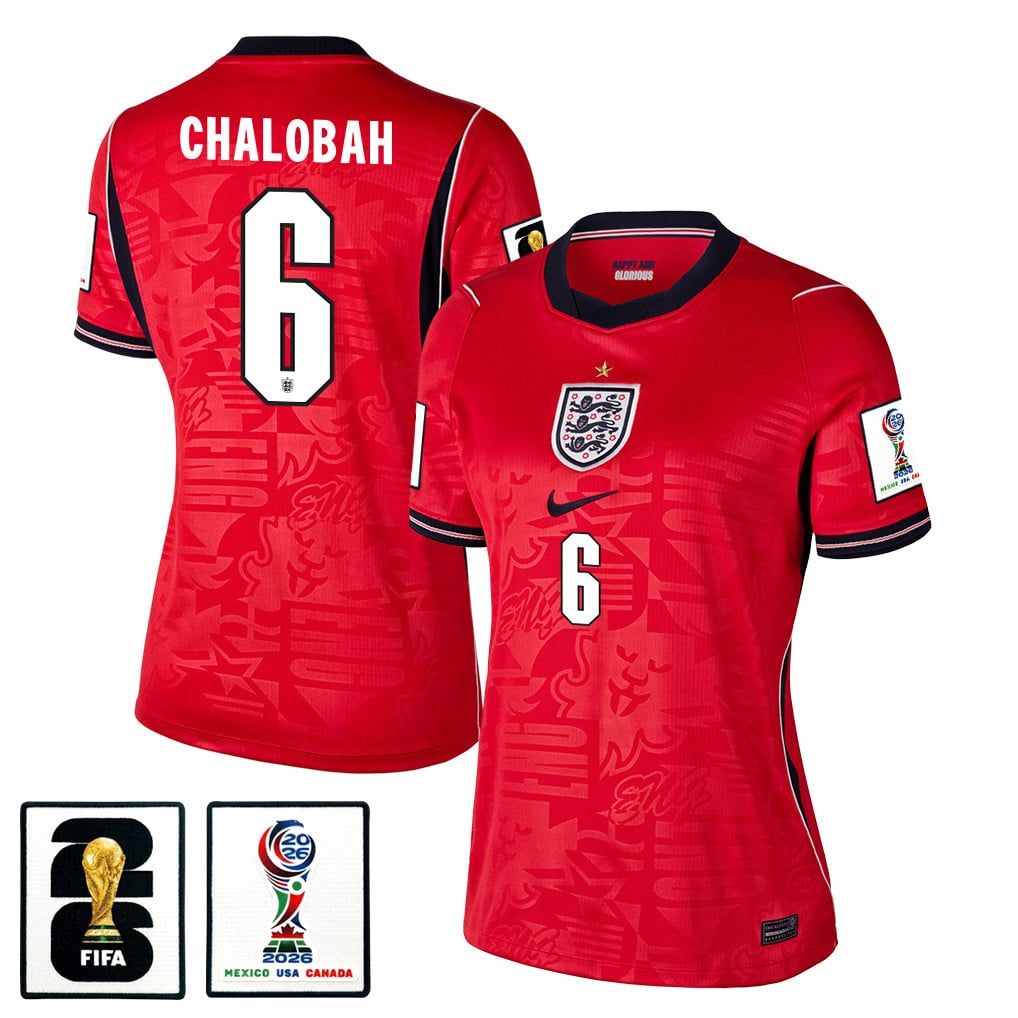 Trevoh Chalobah 6 Women's England National Team 2026 Away Jersey - Red