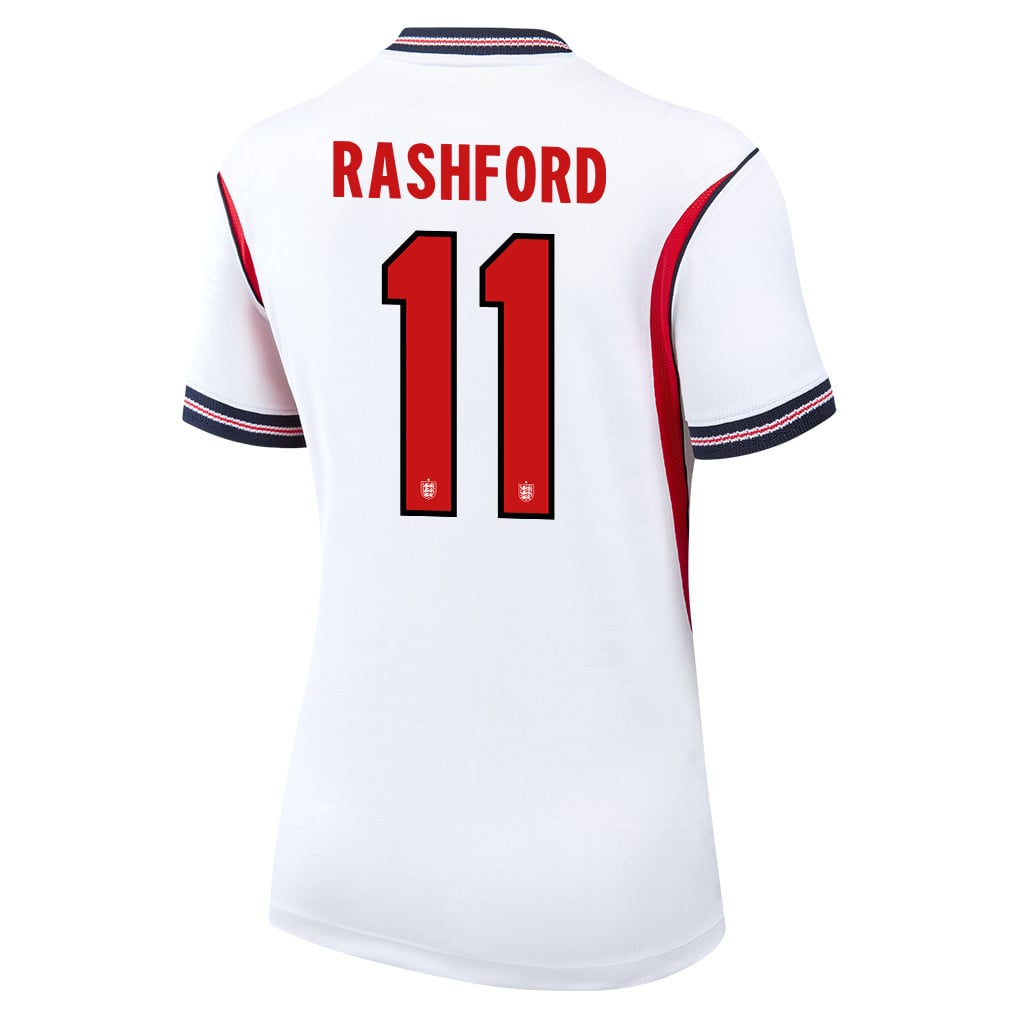 Marcus Rashford 11 Women's England National Team 2026 Home Jersey - White
