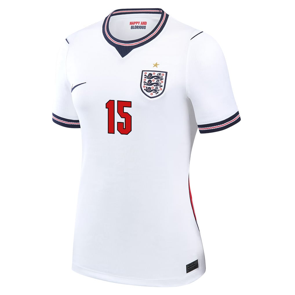 Morgan Rogers 15 Women's England National Team 2026 Home Jersey - White