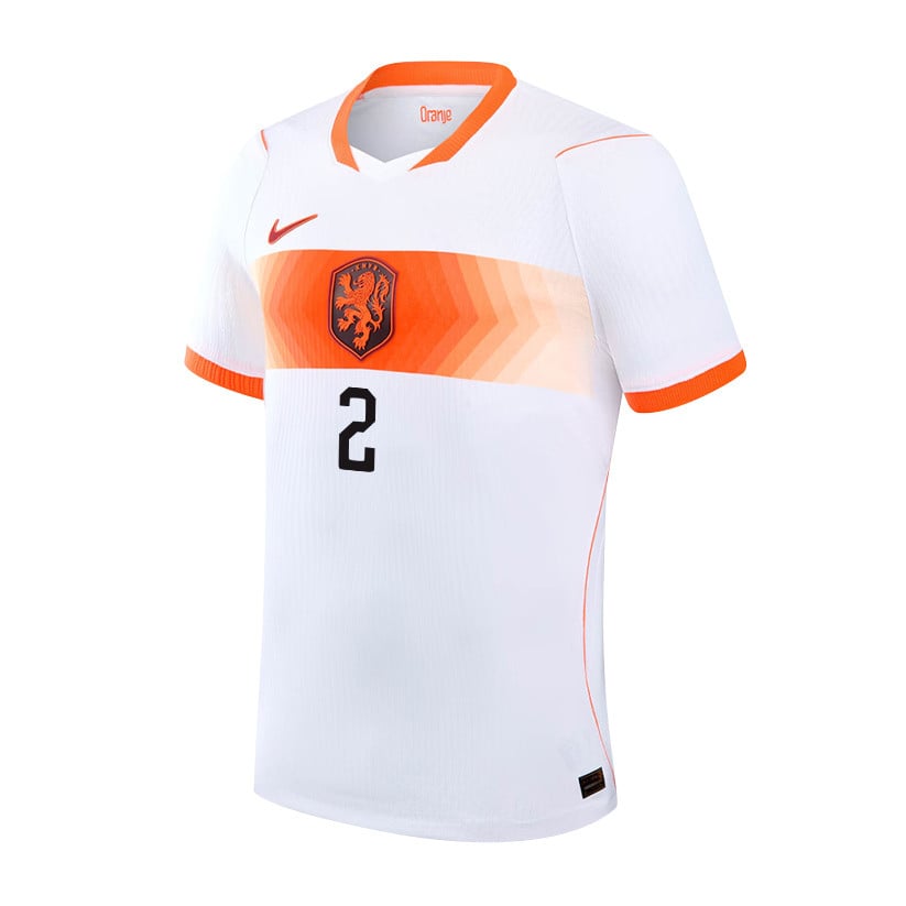 Lutsharel Geertruida 2 Netherlands National Team 2026 Away Jersey - White, Men