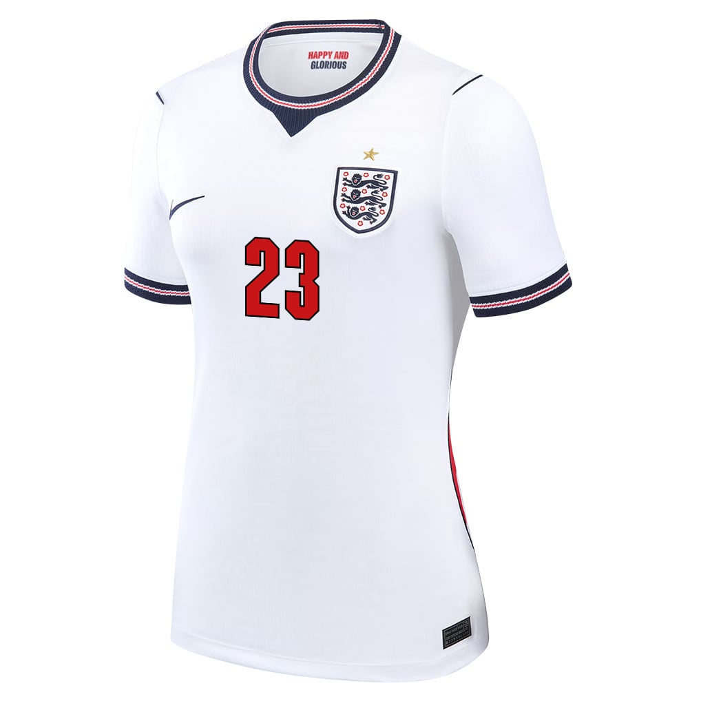Elliot Anderson 23 Women's England National Team 2026 Home Jersey - White