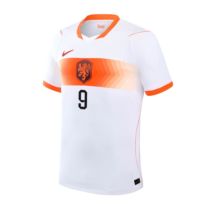 Wout Weghorst 9 Netherlands National Team 2026 Away Jersey - White, Men