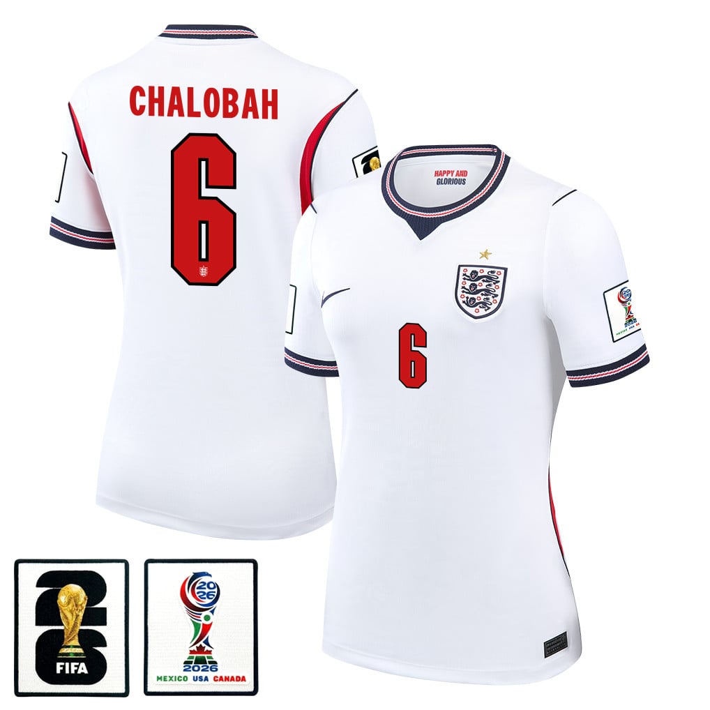Trevoh Chalobah 6 Women's England National Team 2026 Home Jersey - White