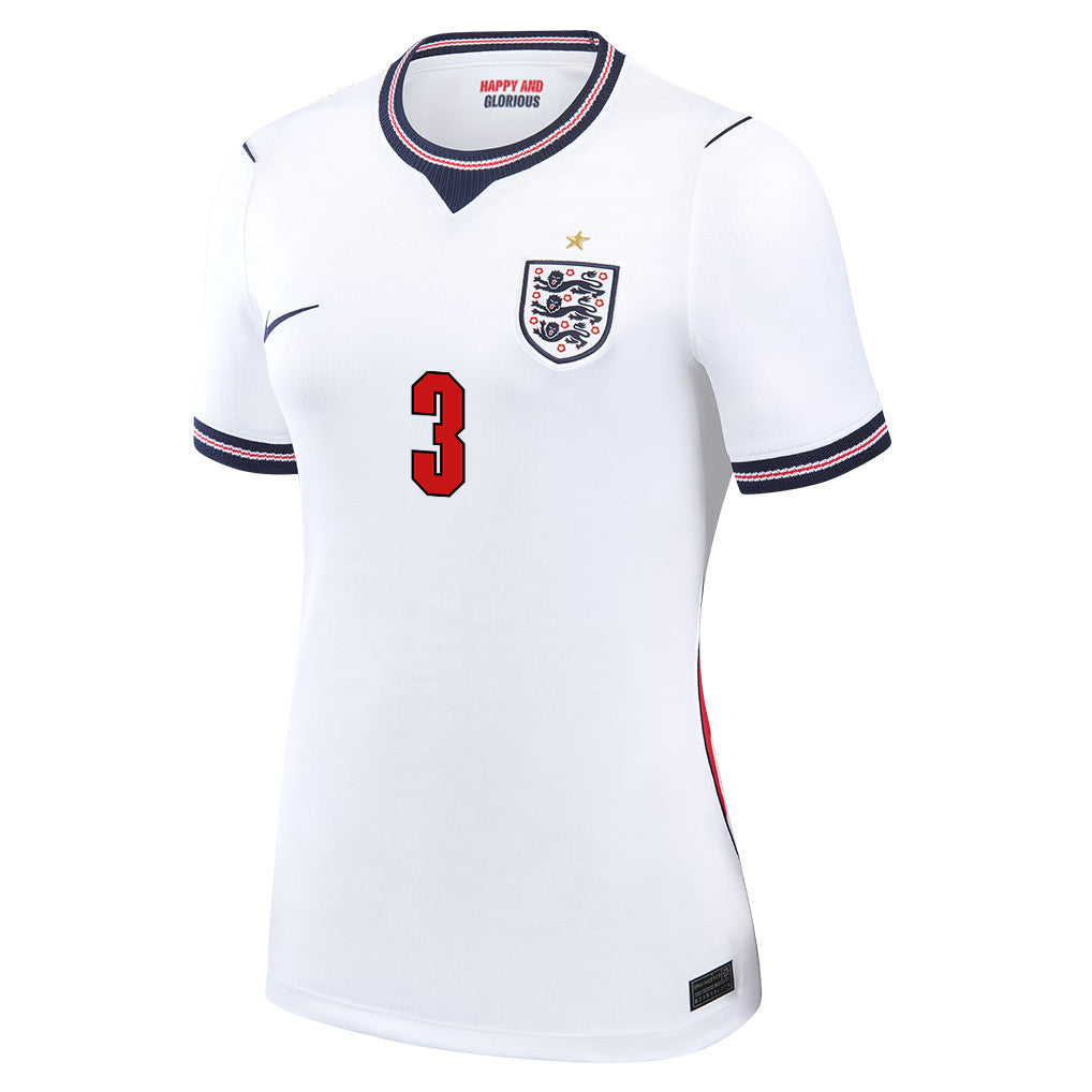 Reece James 3 Women's England National Team 2026 Home Jersey - White