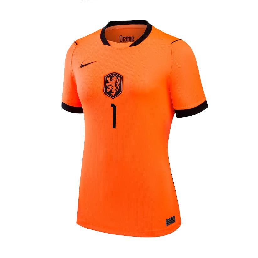 Bart Verbruggen 1 Women's Netherlands National Team 2026 Home Jersey - Orange