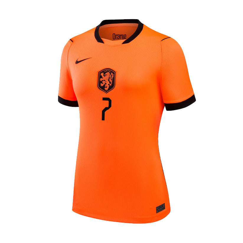 Xavi Simons 7 Women's Netherlands National Team 2026 Home Jersey - Orange